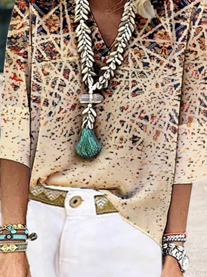 Ethnic Casual Loose Top