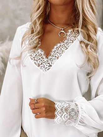 Chiffon Plain Casual Top