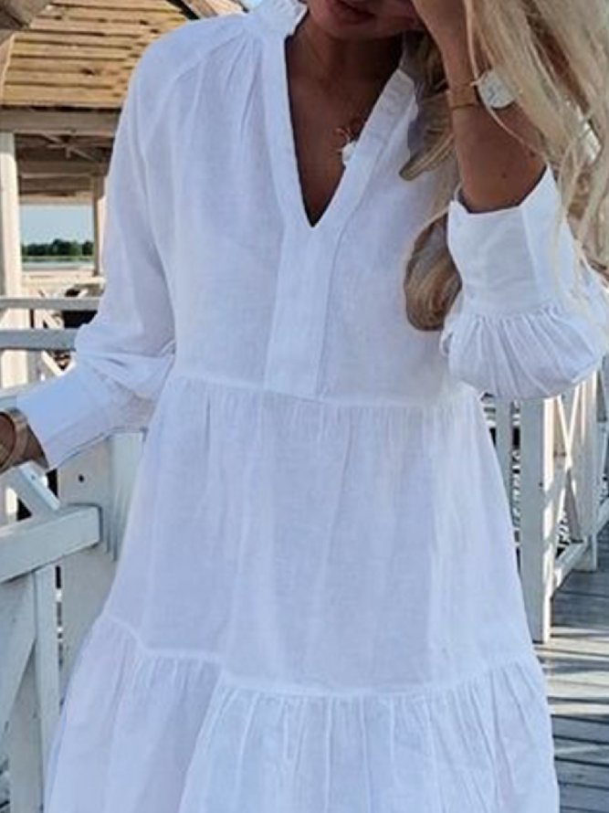 Casual V Neck Loose Shorts