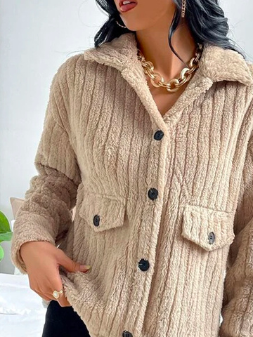 Fluff/Granular Fleece Fabric Jacket