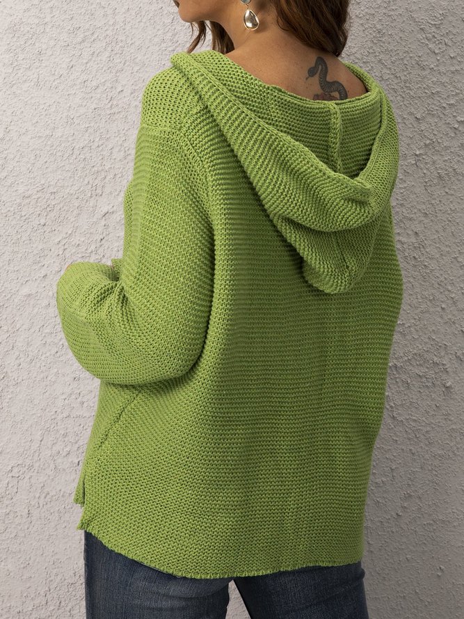 Casual Pockets Sweater coat