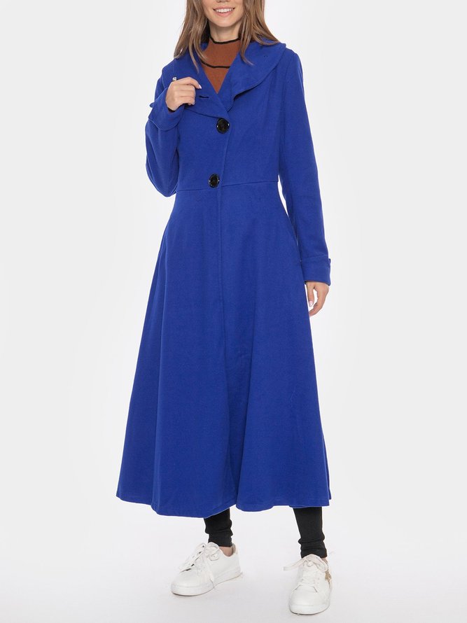 Stand Collar Vintage Overcoat
