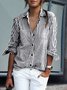 Casual Shirt Collar Blouses