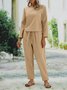 Cotton And Linen Casual Sets