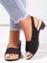 Summer Chunky Heel Sandals