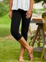 Casual Plain Autumn Tight Jersey Ankle Pants Legging Regular Lace Edge Leggings for Women