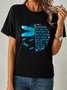 Dragonfly Casual Crew Neck T-shirt
