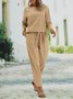 Cotton And Linen Casual Sets