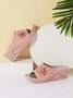 Summer Pu Leather Slippers