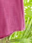 Solid Cotton Blends Blouses