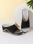 Summer Pu Leather Slippers