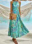 Halter Jersey Abstract Loosen Maxi