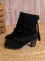 Suede Spring Ankle Boots