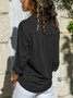 Loosen Casual Shirt Collar Blouses