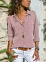 Loosen Casual Shirt Collar Blouses