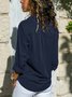 Loosen Casual Shirt Collar Blouses