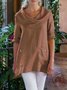 Pockets Casual Solid Causal Top