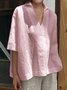 Half Sleeve V Neck Top