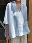 Half Sleeve V Neck Top
