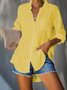 Regular Fit Casual V Neck Blouses