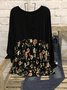 Loosen Round Neck Knitting Dress