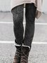 Cotton Blends Casual Leggings