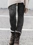 Cotton Blends Casual Leggings