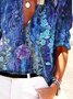 Vacation Cotton Blends V Neck Auto-Clearance