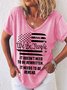 Casual Cotton Blends Loosen T-shirt