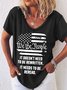Casual Cotton Blends Loosen T-shirt