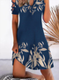 Printed Vacation Casual Dresses