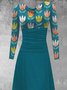 Round Neck Loosen Maxi