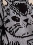 Cat Knitted Scarf