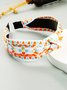 Retro Ethnic Embroidery Flower Hair Hoop