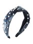 Christmas Vintage Pearl Suede Hair Hoop