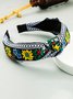Retro Ethnic Embroidery Flower Hair Hoop