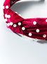 Christmas Vintage Pearl Suede Hair Hoop