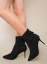 Stiletto Heel Suede Ankle Boots