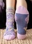 Vintage Embroidered Cotton Socks