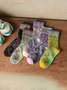 Vintage Embroidered Cotton Socks