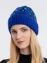 Casual Leopard Print Knitted Warm Hat