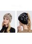 Casual Leopard Print Knitted Warm Hat