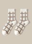 Retro Bear Heart Cotton Warm Socks 5 Piece Set