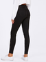 Tight Solid Denim&jeans