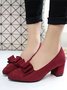 Spring Chunky Heel Pumps