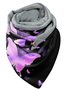 Vintage Butterfly Print Warm Triangle Scarf