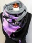 Vintage Butterfly Print Warm Triangle Scarf