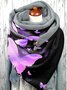 Vintage Butterfly Print Warm Triangle Scarf