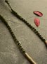 Vintage Cotton Rope Braided Copper Pendant Necklace
