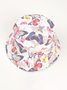 Outdoor Cotton Butterfly Print Bucket Hat